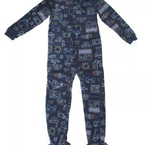 BRAND NEW - Carter's Fleece Footie Pajamas, Size 8 - Video Game pattern